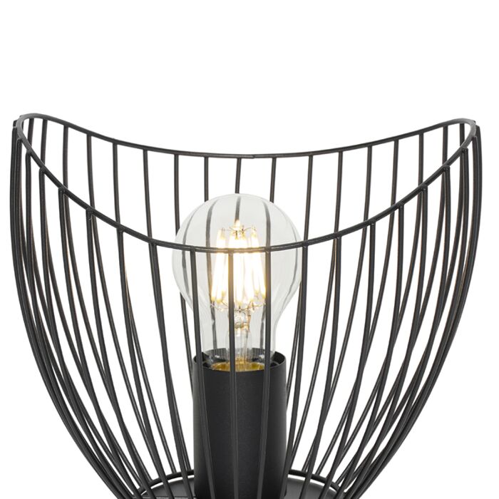 Tafellamp modern zwart 20 cm