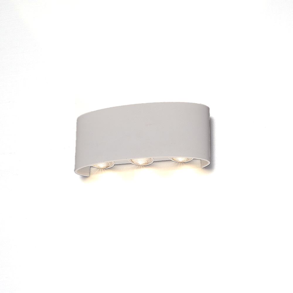 Moderne LED wandlamp Up & Down licht Mika 6W Wit