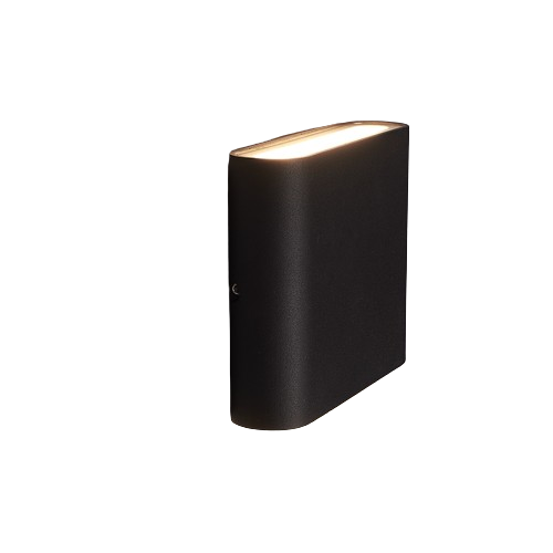 LED wandlamp Emma - Up & down licht - warm wit - binnen en buiten - tweezijdige muurlamp Zwart