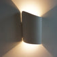 LED wandlamp Flat Curve Wit binnen en buiten warm wit