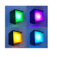 LED CUBE Quadratische RGB-Wandleuchte in Schwarz