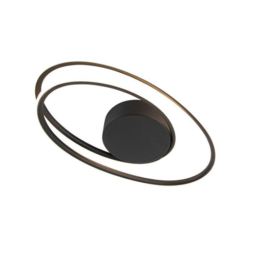 Design Deckenleuchte schwarz inkl. LED 3-stufig dimmbar Circum