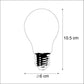 E27 dimbare LED filament lamp A60 goldline 5W 380 lm 2200K