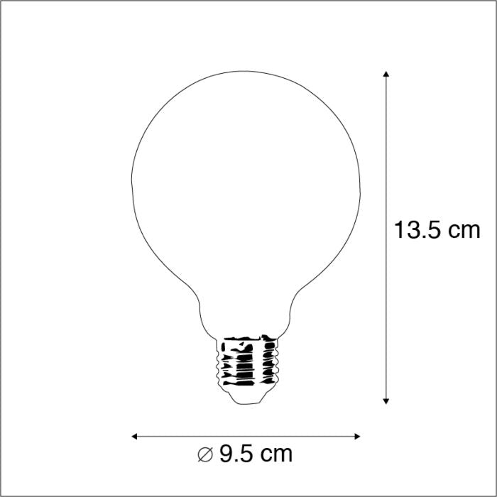 E27 dimbare LED lamp G95 5W 470 lm 2700K
