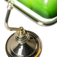 Klassieke tafellamp notarislamp messing met groen glas - retro secretaria