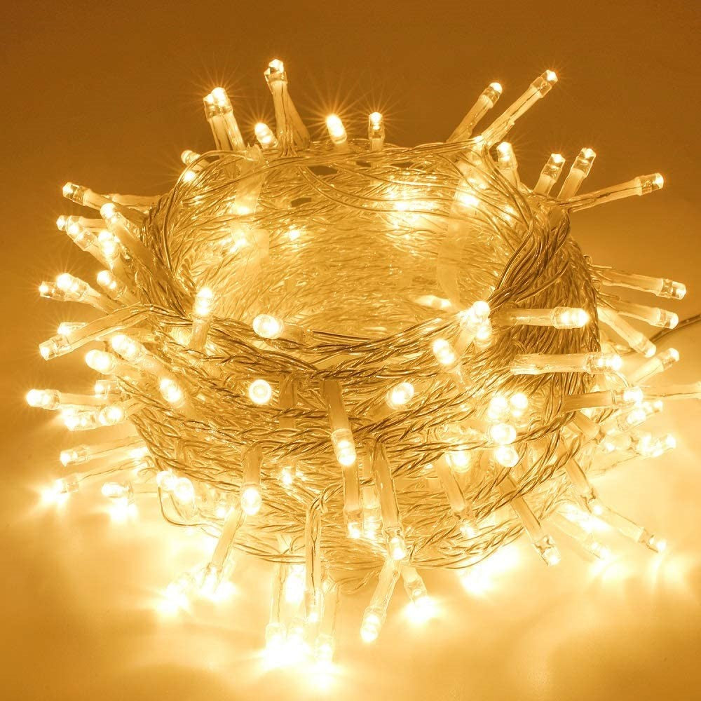 LED Lichtsnoer 30 m || Warm Wit  ||  Verlengbaar ||  Ideaal voor Binnen en Buiten || Perfect voor Kerstdecoratie || Kerstverlichting