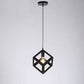 Hanglamp Yara Vintage Kooi Draad Lampenkap - Zwart - Industrieel - vierkant kubus